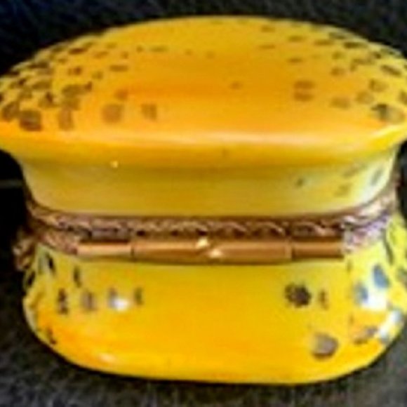 Limoges Leopard Purse Shoe Porcelain Trinket Box - Picture 4 of 6